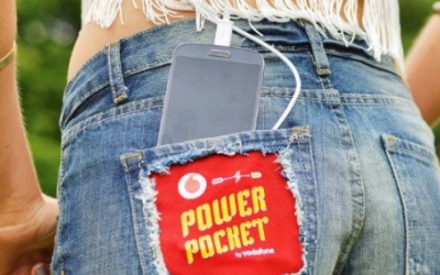 Power Pocket может быть внедрен в элементы одежды
