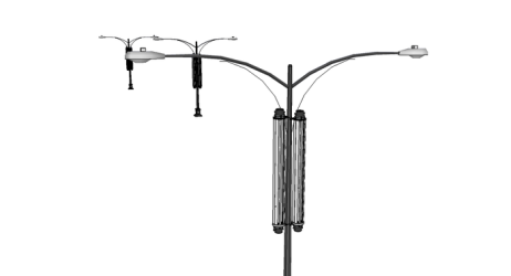 Небольшие ветрогенераторы можно установить даже на уличных фонарях