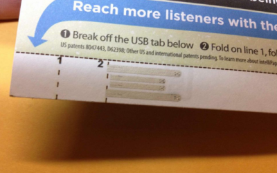 Контакты USB наносятся прямо на бумагу