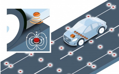 Электромагниты будут указывать автомобилю дорогу
